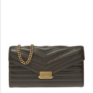 NWT ALLSAINTS LAMBSKIN CHAIN WALLET (w/ original tags, box, wrapping paper)